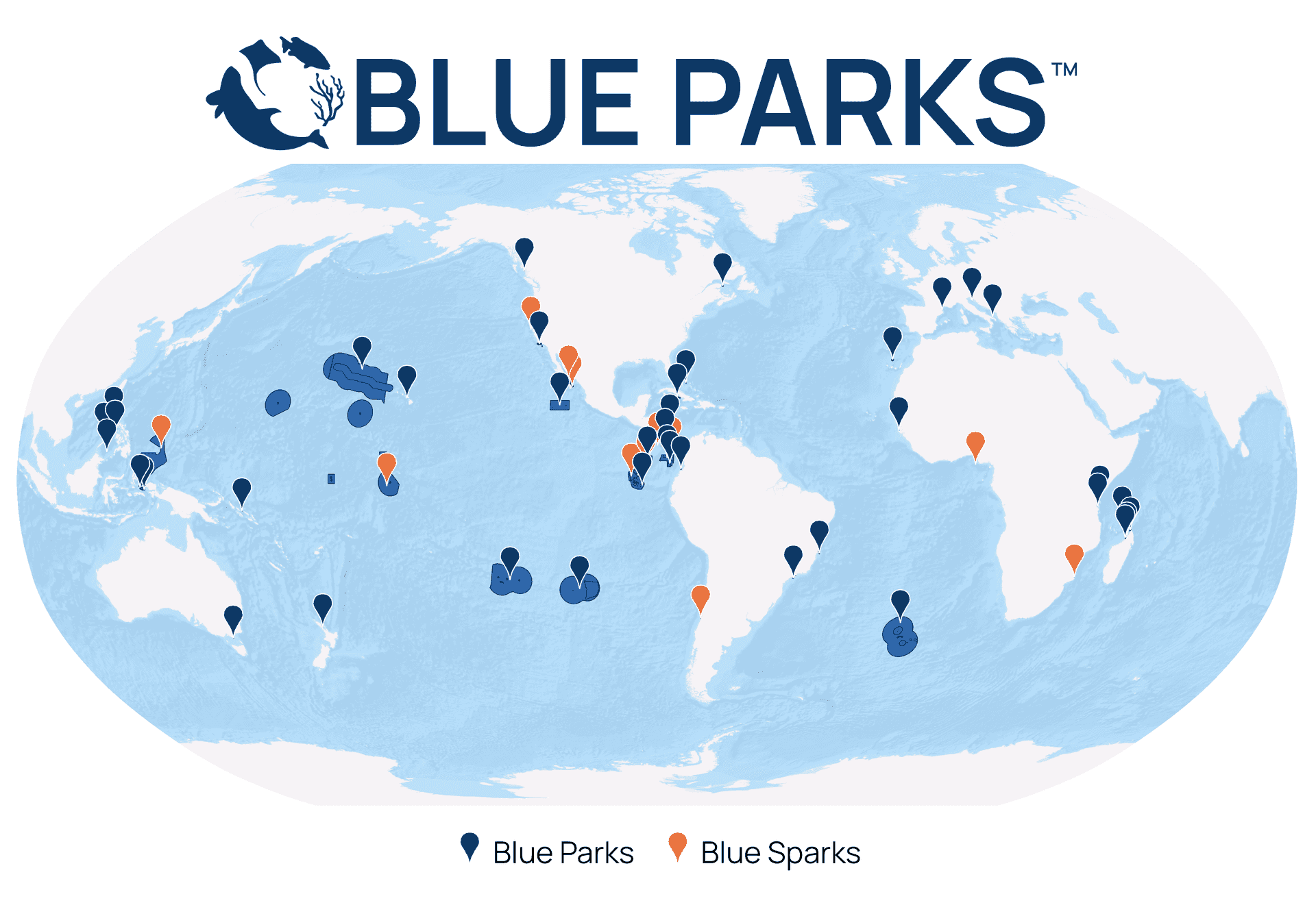 Blue Parks map